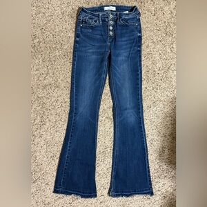 KanCan Dark Blue Flare Jeans